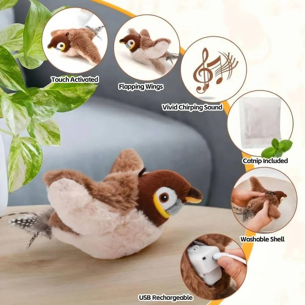Flappy Go™ Interactive Cat Toy