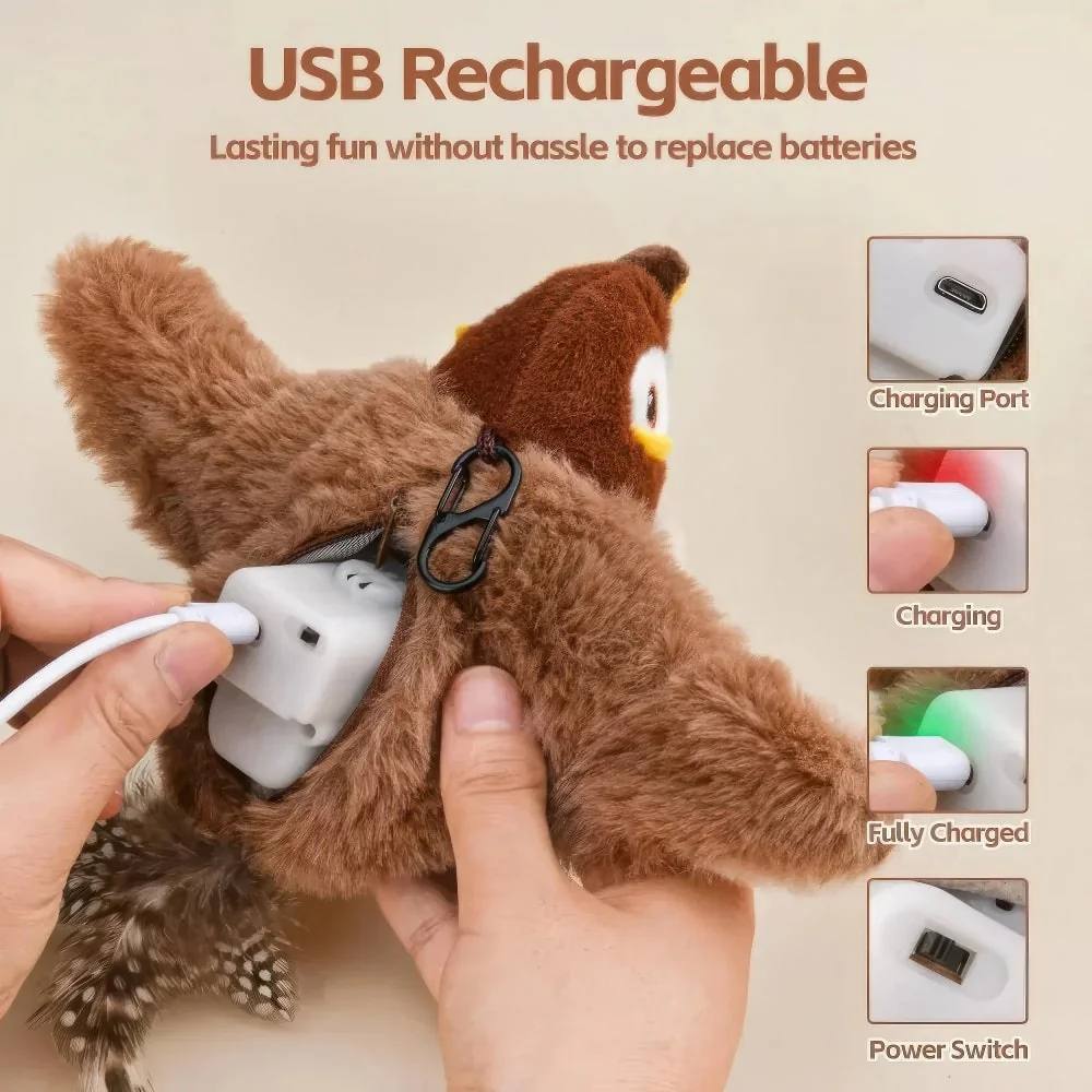 Flappy Go™ Interactive Cat Toy